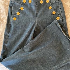 MIH Valencia Old Blue Wide Leg Sailor Jeans